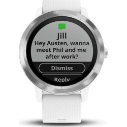 Garmin vívoactive® 3 GPS-smartwatch, hvid/stål