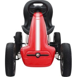 Abarth pedal-Gokart med gummidæk, rød