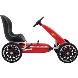 Abarth pedal-Gokart med gummidæk, rød