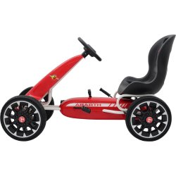 Abarth pedal-Gokart med gummidæk, rød