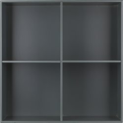 HAVANA reol m/4rum - Dark Grey,D.34, inkl. ophæng