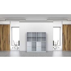 HAVANA reol m/4 rum - Light grey D.34 inkl. ophæng
