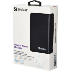 Sandberg universel AC adapter til pc, 100W