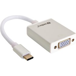 Sandberg USB-C til VGA, hvid