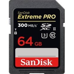 SanDisk Extreme Pro SDXC 64GB - 300MB/s UHS-II