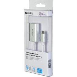 Sandberg USB-C til DisplayPort Link, sølv