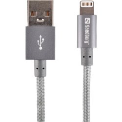 Sandberg Lightning Excellence kabel, grå (1 m)