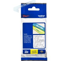 Brother TZe-135 hvid tekst klar tape
