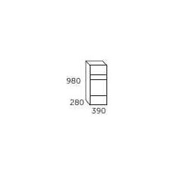 Allux 800 Pakkepostkasse, sort
