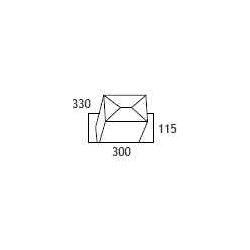 Allux 800 Pakkepostkasse, sort