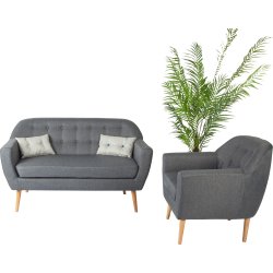Silas 2 pers. sofa, grå