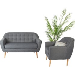 Silas 2 pers. sofa, grå