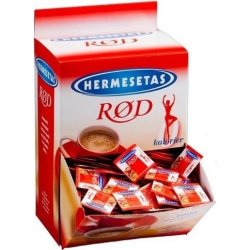 Hermesetas Rød Sødetabletter i display, 1000 x 2pk
