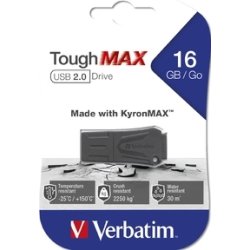 Verbatim USB 2.0 ToughMAX 16GB, sort