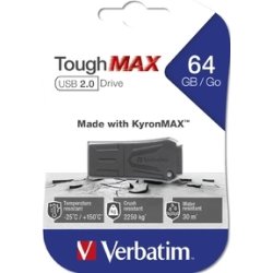 Verbatim USB 2.0 ToughMAX 64GB, sort