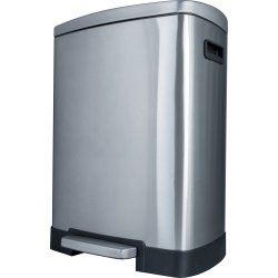 Pedalspand 50 L, mat stål