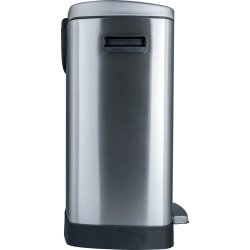 Pedalspand 50 L, mat stål