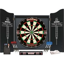 Winmau professionelt dartsæt inkl. MDF-skab