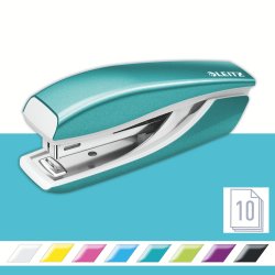 Leitz WOW Mini hæftemaskine, isblå metallic