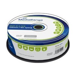 MediaRange DVD-R 16x 4.7GB spindle, 25 stk