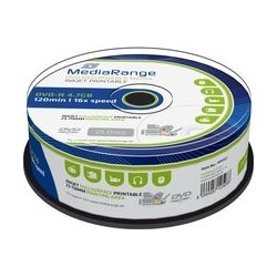 MediaRange DVD-R 16x 4.7GB printable, 25 stk