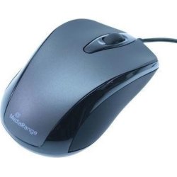 MediaRange Optical mus, 3 knapper, sort