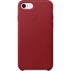 Apple iPhone 8/7 Leather Case, (PRODUCT)RED
