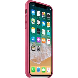 Apple iPhone X Leather Case, Pink