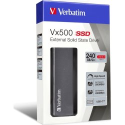 Verbatim VX500 ekstern SSD harddisk USB 3.1, 240GB