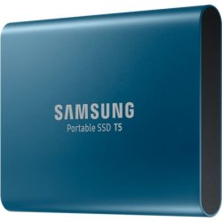 Samsung T5 ekstern SSD harddisk 250GB, blå
