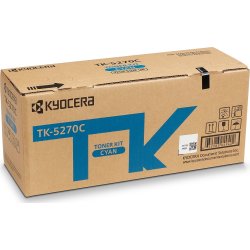 Kyocera TK-5270C Lasertoner, Cyan, 6.000s