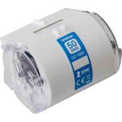 Brother TZe-Zero-ink labeltape 50mm x 5m, hvid