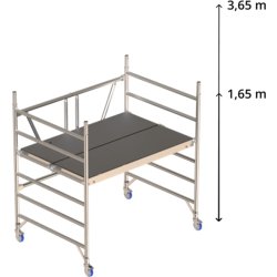 Foldestillads 135 x 180 - Højde 1,65 m