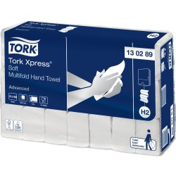 Tork H2 Xpress Advanced Håndklædeark, 3-fold,21 pk