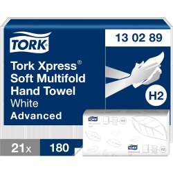 Tork H2 Xpress Advanced Håndklædeark, 3-fold,21 pk