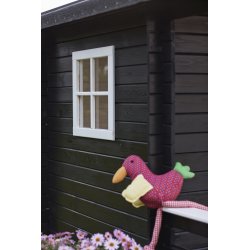 PLUS legehus m/terrasse ubeh. nåletræ 134x134+58cm