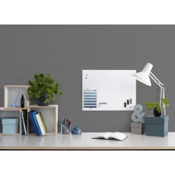 NAGA Glassboard magnetisk 60x45 cm, Pure White