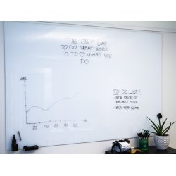 NAGA magnetisk glastavle, 240x120 cm, pure white