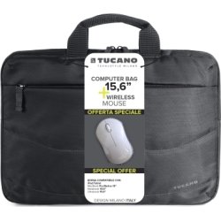 Tucano computertaske 15,6" + Trådløs mus