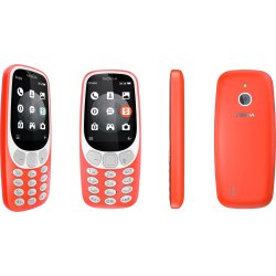 Retro Nokia 3310 Mobiltelefon med 3G, rød