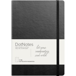Mayland DotNotes Notesbog A5, sort