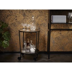 ROLLit bakkebord, sort metal, H.63xØ55 cm