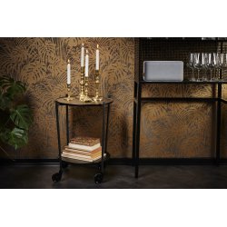 ROLLit bakkebord, sort metal, H.63xØ55 cm