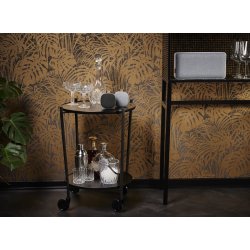 ROLLit bakkebord, sort metal, H.63xØ55 cm