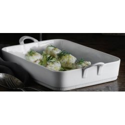 Pillivuyt Toulouse lasagnefad hvid, 34X24,5X7 cm