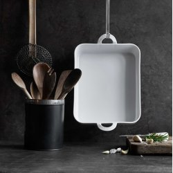 Pillivuyt Toulouse lasagnefad hvid, 34X24,5X7 cm