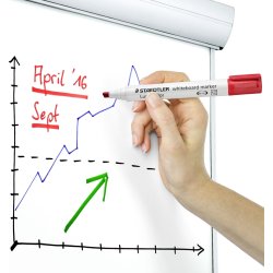 Staedtler Lumocolor 351B WB Marker skrå, blå