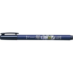 Tombow Fudenosuke Hård Pensel Pen, sort