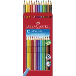 Faber-Castell Grip Farveblyanter, 12 stk.