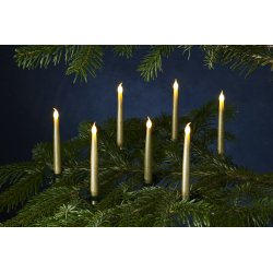 Carolin juletræslys, H 15 cm, Guld, 10 stk.
